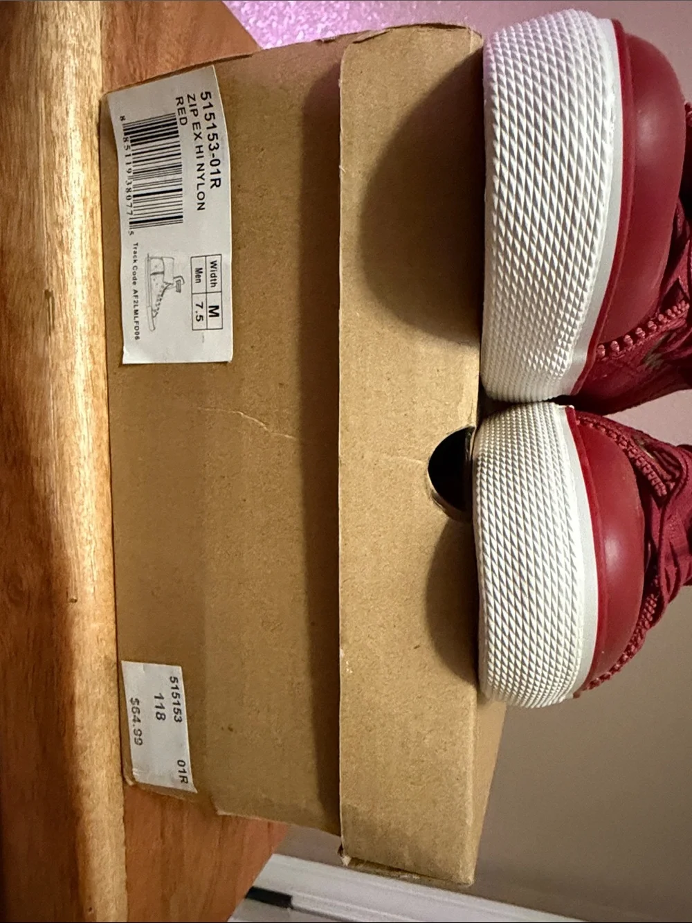 Levi's Red High-Top Athletic Sneakers